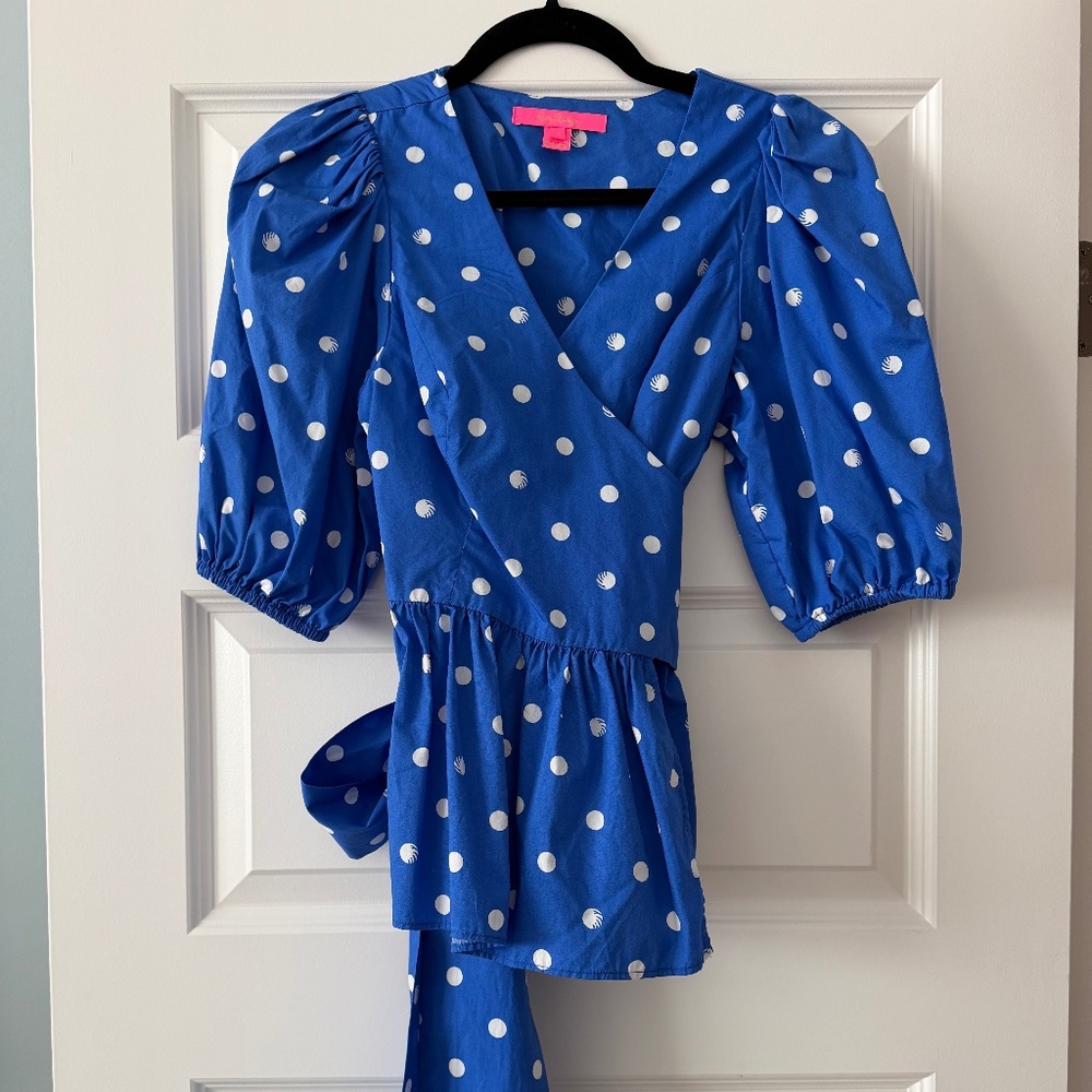 Lilly Pulitzer Kara cotton wrap top